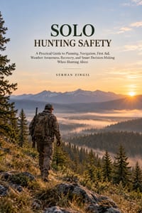 Solo Hunting Safety: A Practical Guide to Planning, Navigation, Emergency Readiness, and Making Safer Decisions in the Field cover