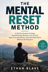 The Mental Reset Method: A 30-Day System to Stop Overthinking, Reclaim Your Focus, Beat Procrastination, and Get More Done Without Burning Out cover