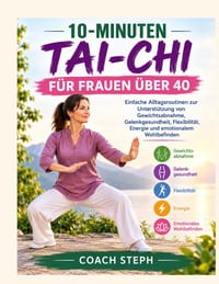 10-Minuten-Tai-CHI Für Frauen Über 40: Einfache Alltagsroutinen zur Unterstützung von Gewichtsabnahme, Gelenkgesundheit, Flexibilität, Energie und emo cover