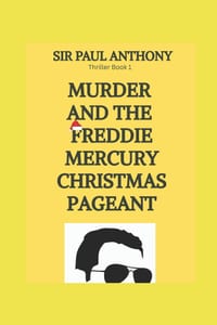 MURDER and the FREDDIE MERCURY CHRISTMAS PAGEANT cover