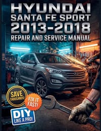 Hyundai Santa Fe Sport 2013-2018 Repair and Service Manual: The Complete Illustrated Step-by-Step Guide to Dealership-Level Diagnostics, Routine Maint cover