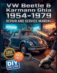 VW Beetle & Karmann Ghia 1954-1979 REPAIR AND SERVICE MANUAL: The Complete Illustrated Step-by-Step Guide to Dealership-Level Diagnostics, Routine Mai cover