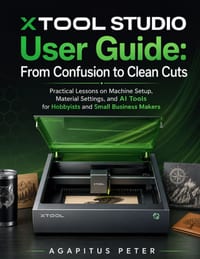 xTool Studio User Guide 2026: From Confusion to Clean Cuts: Practical Lessons on Machine Setup, Material Settings, and AI Tools for Hobbyists and Smal cover