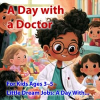 A Day with a Doctor: A Fun and Friendly Picture Book for Kids Ages 3-5 to Learn What Doctors Do. cover