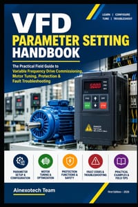 VFD Parameter Setting Handbook: The Practical Field Guide to Variable Frequency Drive Commissioning, Motor Tuning, Protection & Fault Troubleshooting cover