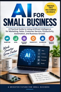 AI for Small Business: A Practical Guide to Using Artificial Intelligence for Marketing, Sales, Customer Service, Productivity, Automation, and Busine cover