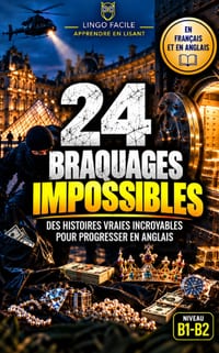 24 Braquages impossibles: Des histoires vraies incroyables pour progresser en Anglais cover