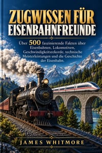 Zugwissen Für Eisenbahnfreunde: Über 500 faszinierende Fakten über Eisenbahnen, Lokomotiven, Geschwindigkeitsrekorde, technische Meisterleistungen und cover