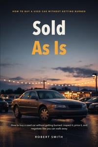 Sold As Is: How to buy a used car without getting burned: inspect it, price it, and negotiate like you can walk away cover