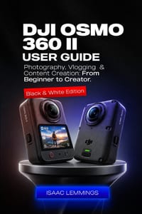 Dji Osmo 360 II User Guide: Photography, Vlogging & Content Creation: From Beginner to Creator (Black & White Edition). cover