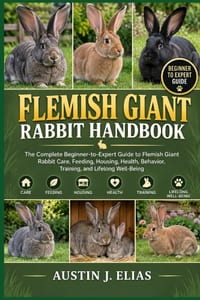 Flemish Giant Rabbit Handbook: The Complete Beginner-to-Expert Guide to Flemish Giant Rabbit Care, Feeding, Housing, Health, Behavior, Training, and L cover