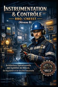 Instrumentation & Contrôle - RBQ / CNESST (Niveau B): Architecture Opérationnelle des Systèmes de Mesure, de Régulation et de Sécurité Industrielle cover