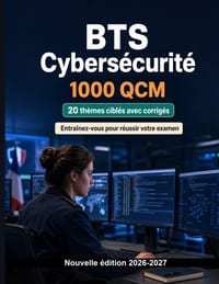 BTS Cybers�curit�: 1000 QCM avec corrig�s: R�vision cibl�e: r�seaux TCP/IP, Linux, pare-feu, cryptographie et s�curit� des applications web pour ma�tr cover