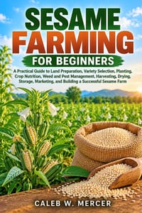 Sesame Farming for Beginners: A Practical Guide to Land Preparation, Variety Selection, Planting, Crop Nutrition, Weed and Pest Management, Harvesting cover