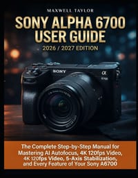 Sony Alpha 6700 User Guide 2026/2027 Edition: The Complete Step-By-Step Manual for Mastering AI Autofocus, 4k 120fps Video, 5-Axis Stabilization, and cover