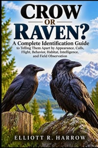 Crow or Raven?: A Complete Identification Guide to Telling Them Apart by Appearance, Calls, Flight, Behavior, Habitat, Intelligence, and Field Observa cover