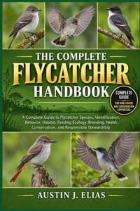 The Complete Flycatcher Handbook: A Complete Guide to Flycatcher Species, Identification, Behavior, Habitat, Feeding Ecology, Breeding, Health, Conser cover