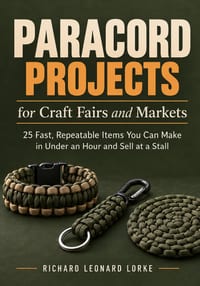 Paracord Projects for Craft Fairs and Markets: 25 Fast, Repeatable Items You Can Make in Under an Hour and Sell at a Stall cover