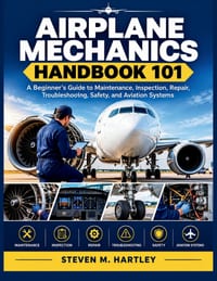 Airplane Mechanics Handbook 101: A Beginner's Guide to Maintenance, Inspection, Repair, Troubleshooting, Safety, and Aviation Systems cover