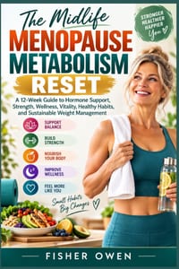 The Midlife Menopause Metabolism Reset: A 12-Week Guide to Hormone Support, Strength, Wellness, Vitality, Healthy Habits, and Sustainable Weight Manag cover