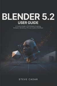 Blender 5.2 User Guide: A Practical Guide to 3D Modeling, Sculpting, Animation, Rendering, VFX, and Creative Workflows cover