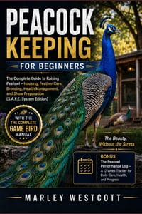 Peacock Keeping for Beginners: The Complete Guide to Raising Peafowl - Housing, Feather Care, Breeding, Health Management, and Show Preparation (S.A.F cover