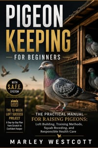 Pigeon Keeping for Beginners: The Practical Manual for Raising Pigeons: Loft Building, Training Methods, Squab Breeding, and Responsible Health Care cover