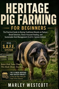 Heritage Pig Farming for Beginners: The Practical Guide to Raising Traditional Breeds on Pasture - Breed Selection, Flavor-Focused Feeding, and Sustai cover