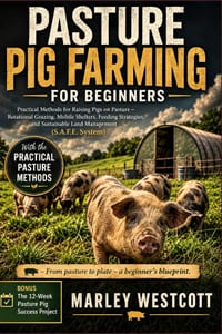 Pasture Pig Farming for Beginners: Practical Methods for Raising Pigs on Pasture - Rotational Grazing, Mobile Shelters, Feeding Strategies, and Sustai cover