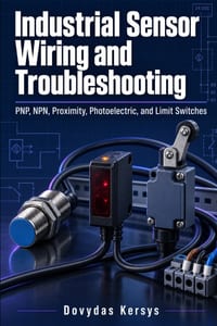 Industrial Sensor Wiring and Troubleshooting: PNP, NPN, Proximity, Photoelectric, and Limit Switches cover