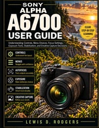 Sony Alpha A6700 User Guide: Understanding Controls, Menu Choices, Focus Settings, Exposure Tools, Stabilization, and Creative Capture Decisions cover