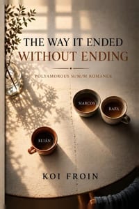 The Way It Ended Without Ending: POLYAMOROUS M/M/M ROMANCE: A novel about what we mistake for reinvention when, in reality, we're just running away cover