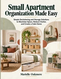 Small Apartment Organization Made Easy: Simple Decluttering and Storage Solutions to Maximize Space, Reduce Clutter, and Create a Calm Home cover