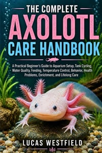 The Complete Axolotl Care Handbook: A Practical Beginner's Guide to Aquarium Setup, Tank Cycling, Water Quality, Feeding, Temperature Control, Behavio cover