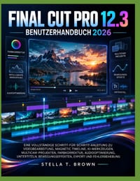 Final Cut Pro 12.3 Benutzerhandbuch 2026: Eine Vollständige Schritt-Für-Schritt-Anleitung Zu Videobearbeitung, Magnetic Timeline, Ki-Werkzeugen, Multi cover