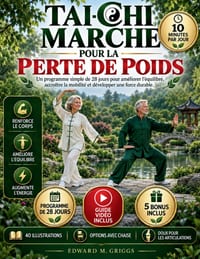 Tai-CHI Marche Pour La Perte de Poids: Un programme simple de 28 jours pour améliorer l'équilibre, accroître la mobilité et développer une force durab cover