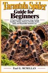 Tarantula Spider Guide for Beginners: A Practical Guide to Enclosure Setup, Feeding, Handling, Molting, Behavior, Humidity, Health, Safety, and Respon cover