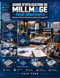 Guide d'Utilisation de Millmage Pour Débutants: Apprenez les flux de travail de conception et d'usinage CNC cover
