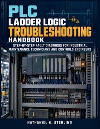 PLC Ladder Logic Troubleshooting Handbook: Step-by-Step Fault Diagnosis for Industrial Maintenance Technicians and Controls Engineers cover
