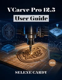 VCarve Pro 12.5 User Guide: The Complete Beginner's Manual for CNC Carving, Toolpath Creation, and Machining cover