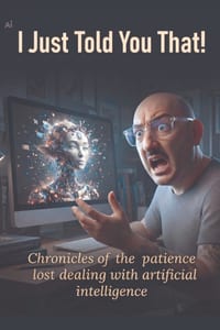 I Just Told You That!: Chronicles of Lost Patience While Dealing with Artificial Intelligence cover