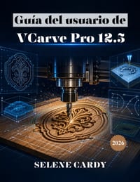 Guía del usuario de VCarve Pro 12.5: Manual completo para principiantes sobre tallado CNC, creación de trayectorias de herramientas y mecanizado cover