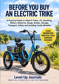 Before You Buy an Electric Trike: A Practical Guide to Adult E-Trikes, Fit, Handling, Motors, Batteries, Range, Brakes, Storage, Transport, Safety and cover