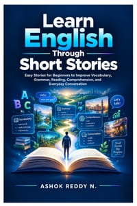 Learn English Through Short Stories: Easy Stories for Beginners to Improve Vocabulary, Grammar, Reading, Comprehension, and Everyday Conversation cover