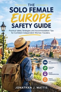 The Solo Female Europe Safety Guide: Practical Safety Strategies and Accommodation Tips for Confident Independent Women Travelers cover