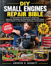 DIY Small Engines Repair Bible: A Practical Step-by-Step Guide to Diagnosing, Repairing, Rebuilding, and Maintaining 2-Stroke and 4-Stroke Small Engin cover