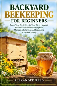Backyard Beekeeping for Beginners: From Your First Hive to Your First Harvest: A Practical Guide to Raising Bees, Managing Colonies, and Producing You cover