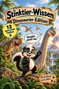 Stinktier-Wissen - Dinosaurier-Edition - Dinosaurier-Wissen für Erstleser: 12 spannende Dinosaurier-Fakten für Kinder von 6-8 Jahren - kindgerecht erk cover