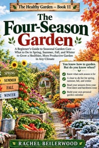 The Four-Season Garden: A Beginner's Guide to Seasonal Garden Care - What to Do in Spring, Summer, Fall, and Winter to Grow a Healthier, More Producti cover