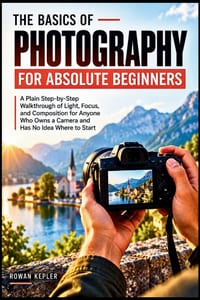 The Basics of Photography for Absolute Beginners: A Plain Step-by-Step Walkthrough of Light, Focus, and Composition for Anyone Who Owns a Camera and H cover